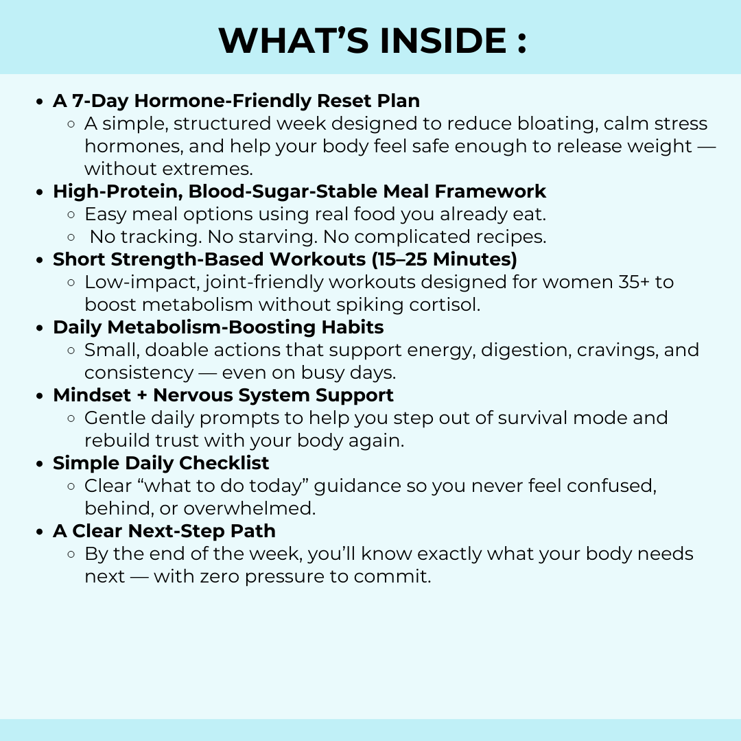 The 7-Day Fat Loss Reset for Women 35+