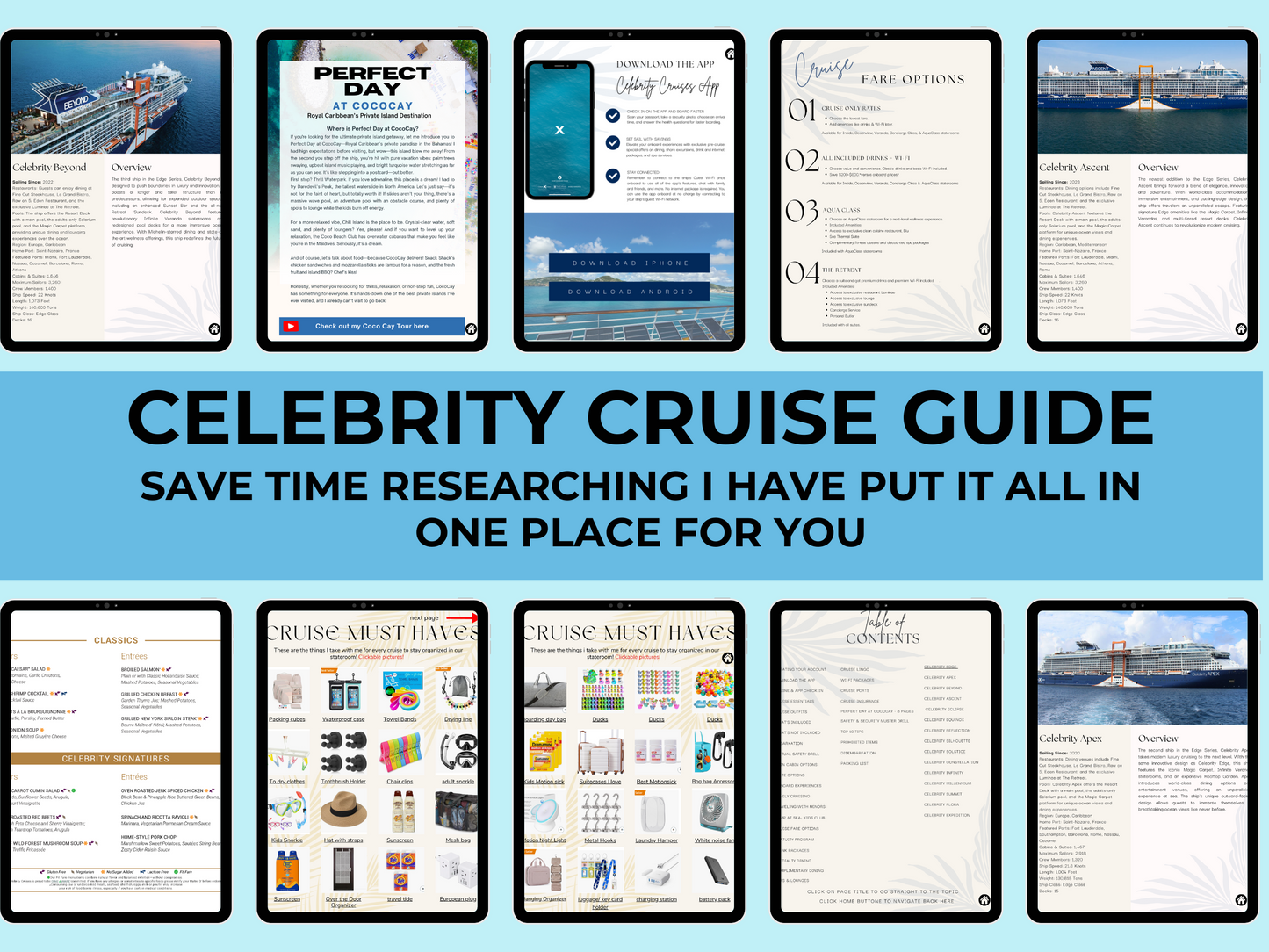 Celebrity Cruise Guide - Digital Travel Planner for Celebrity Cruisers