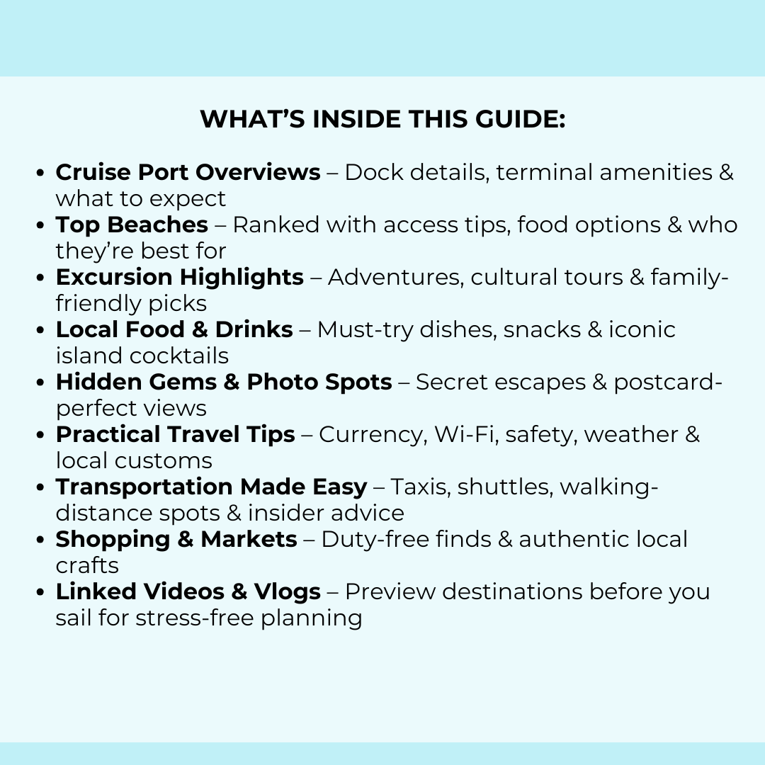 Eastern Caribbean Cruise Port Guide | Beaches, Excursions & Tips