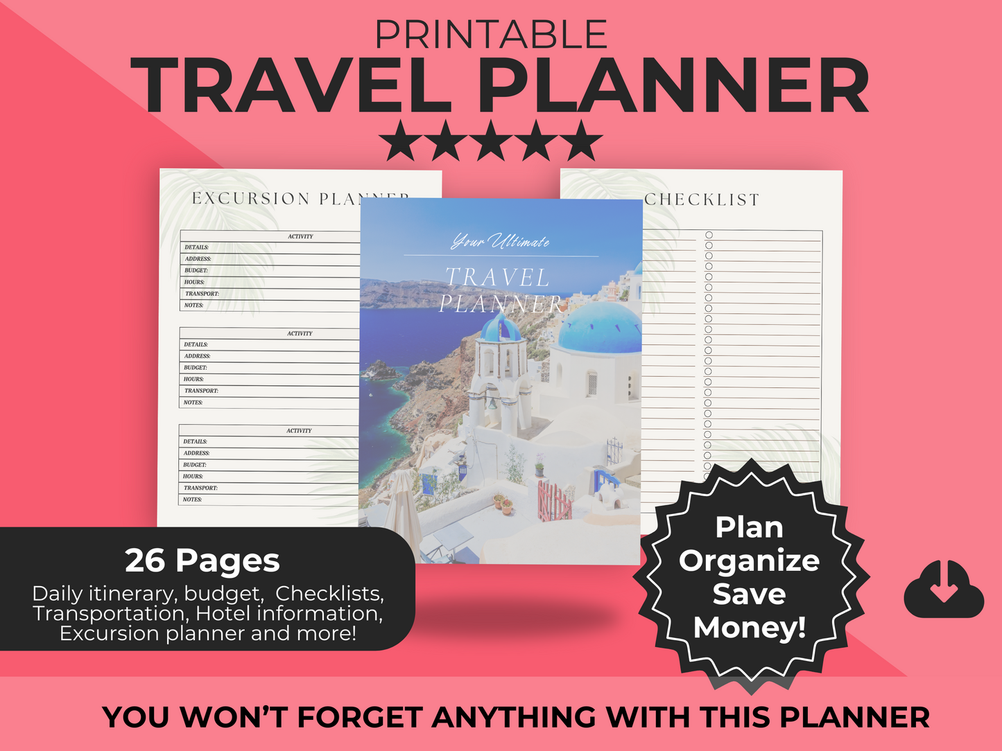 PRINTABLE TRAVEL Planner