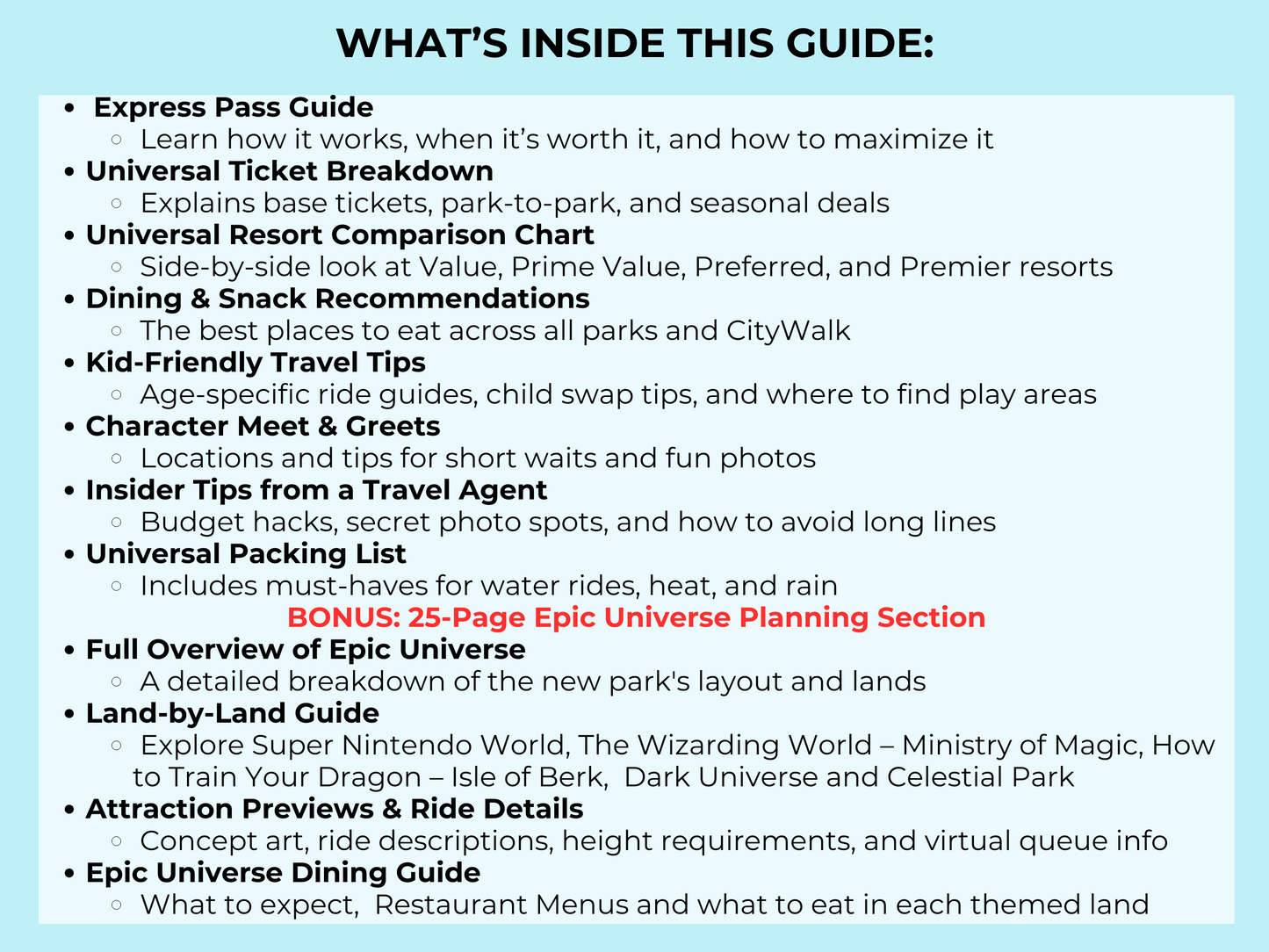 Ultimate Universal Studios Orlando Guide 2026 Epic Universe Digital Download