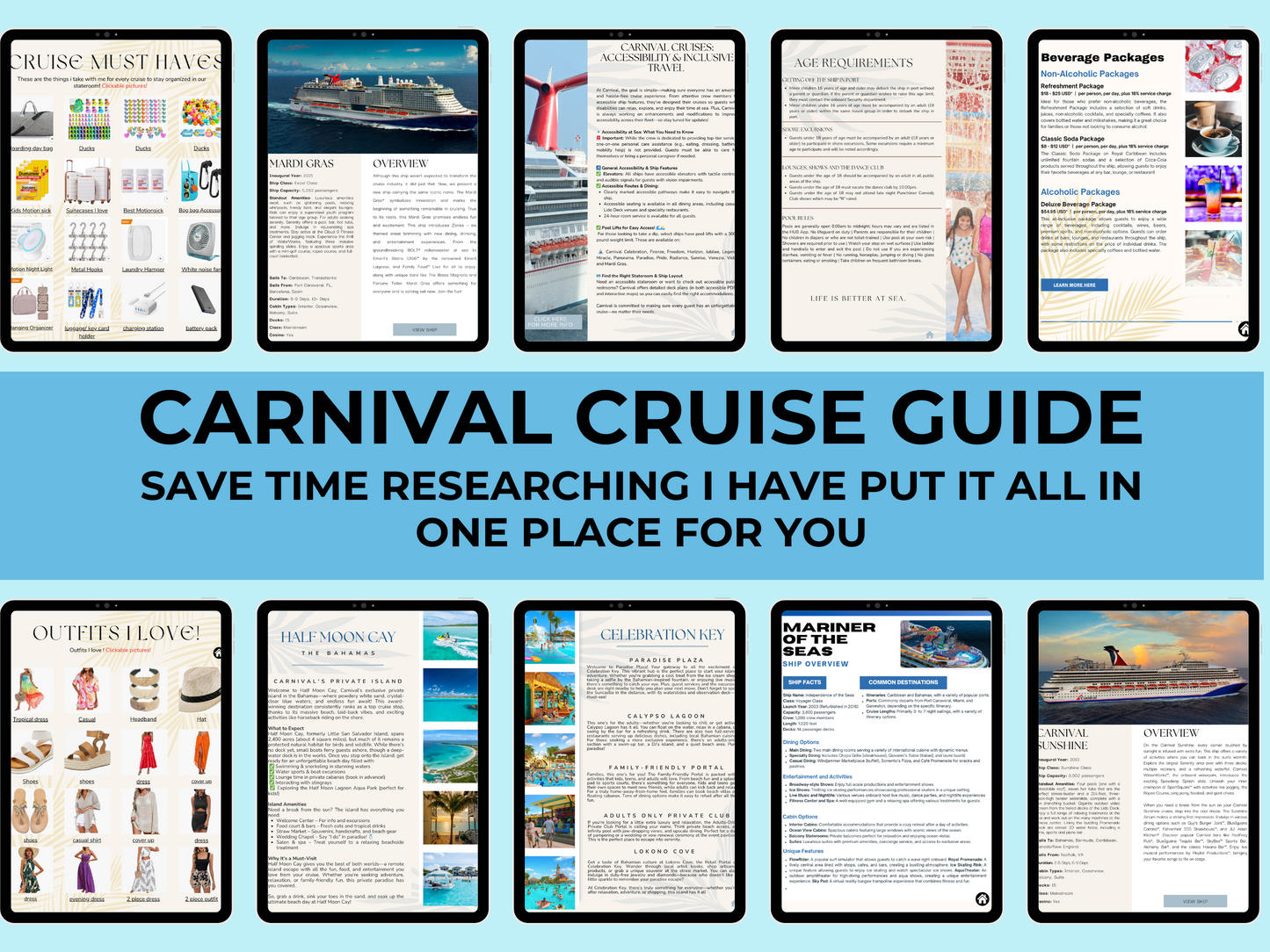 Carnival Cruise Guide - Ultimate Digital Travel Planner for Carnival Cruisers