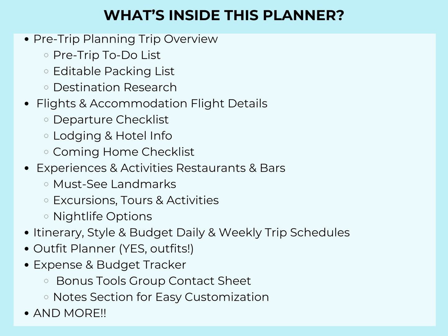 DIGITAL TRAVEL PLANNER